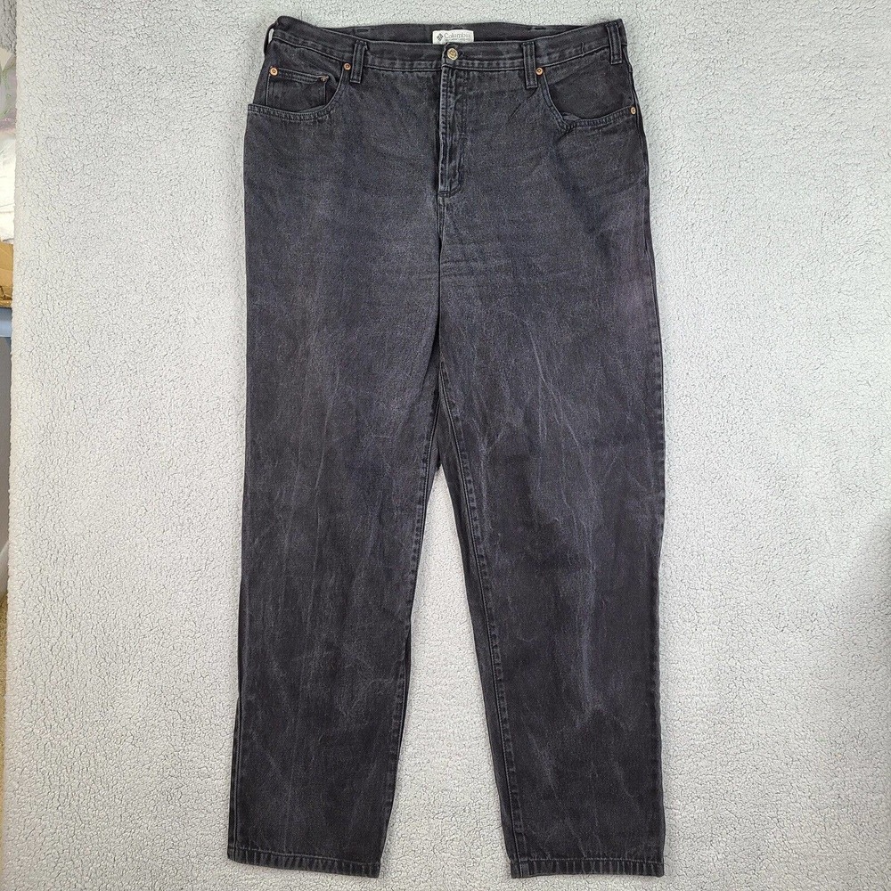 Columbia Mens‎ Jeans 39x34 Black Tapered Leg